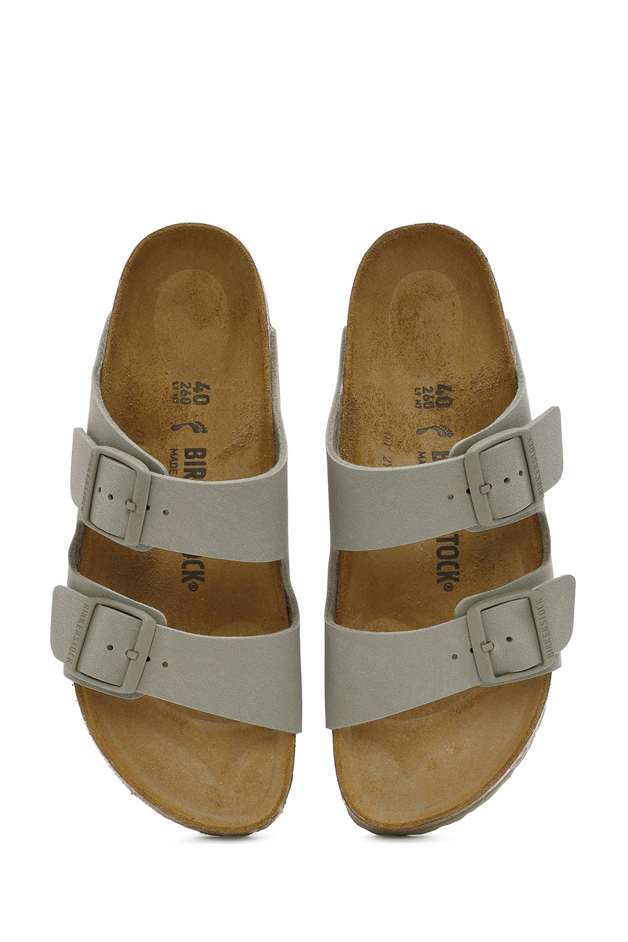 Birkenstock Men's Green Arizona Bf Double Buckle Slippers