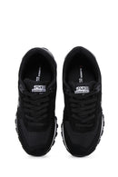 Hammer Jack Women's Black Nubuck Leather Peru G Sneaker | Derimod