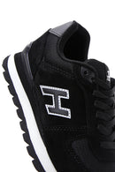 Hammer Jack Women's Black Nubuck Leather Peru G Sneaker | Derimod