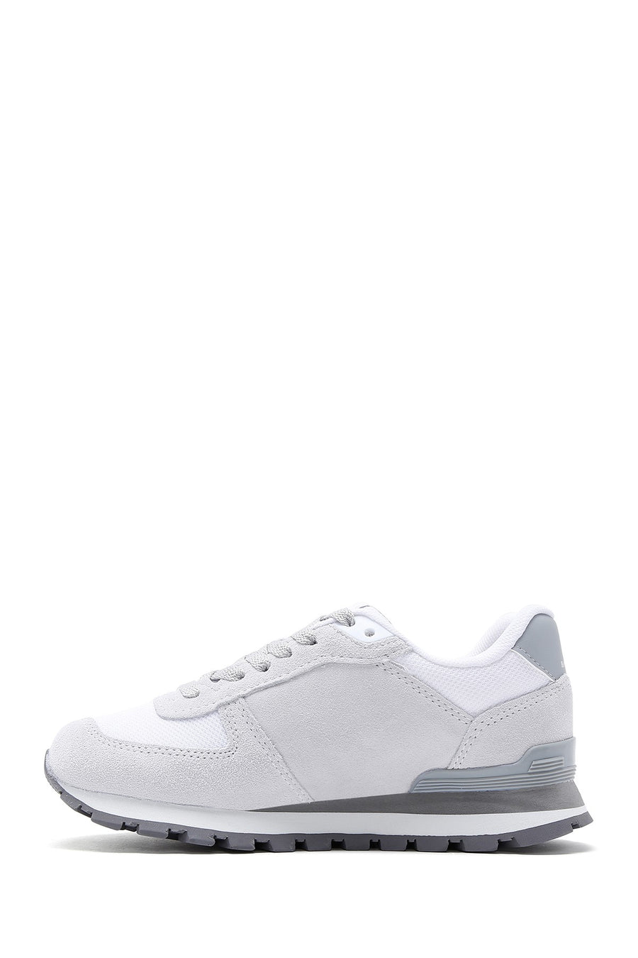 Hammer Jack Women's Grey-White Nubuck Leather Peru G Sneaker