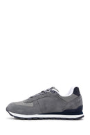 Hammer Jack Men's Gray Peru Suede Leather Sneaker | Derimod