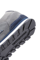 Hammer Jack Men's Gray Peru Suede Leather Sneaker | Derimod