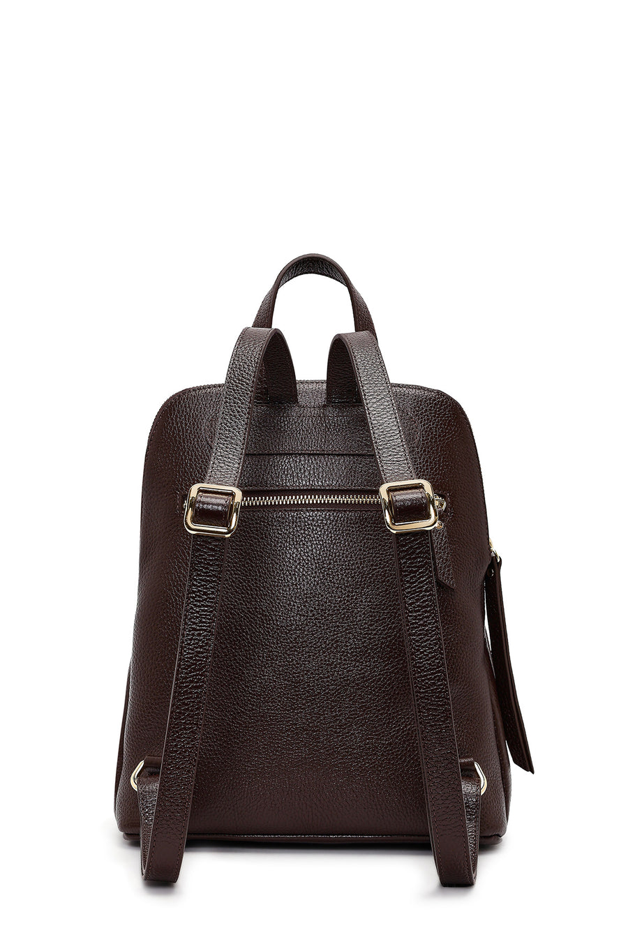 Women's Brown Leather Backpack
