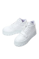 Women's White Thick Sole High Top Sneaker | Derimod