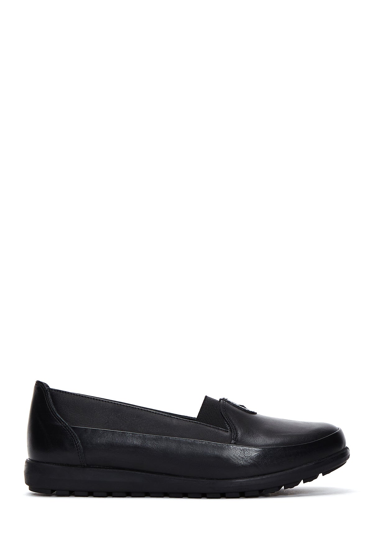 Kadın Siyah Deri Comfort Ayakkabı 23WFD410118 | Derimod