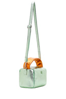 Women's Green Long Strap Metallic Crossbody Bag | Derimod