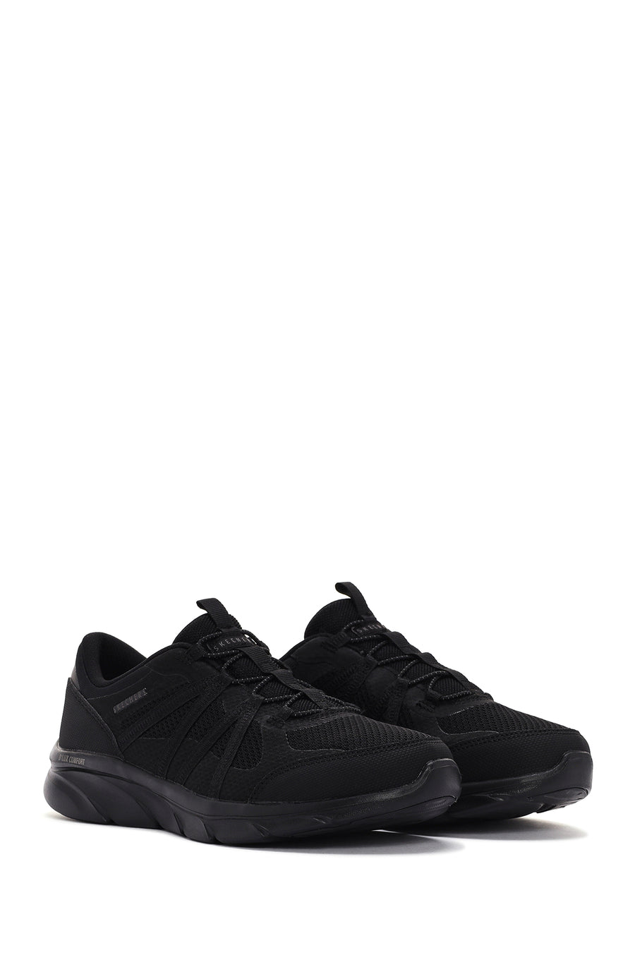 Skechers Women's Black D'lux Comfort - Surreal Fabric Sneaker