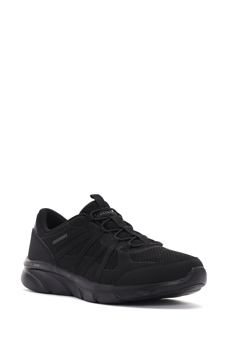 Skechers Women's Black D'lux Comfort - Surreal Fabric Sneaker