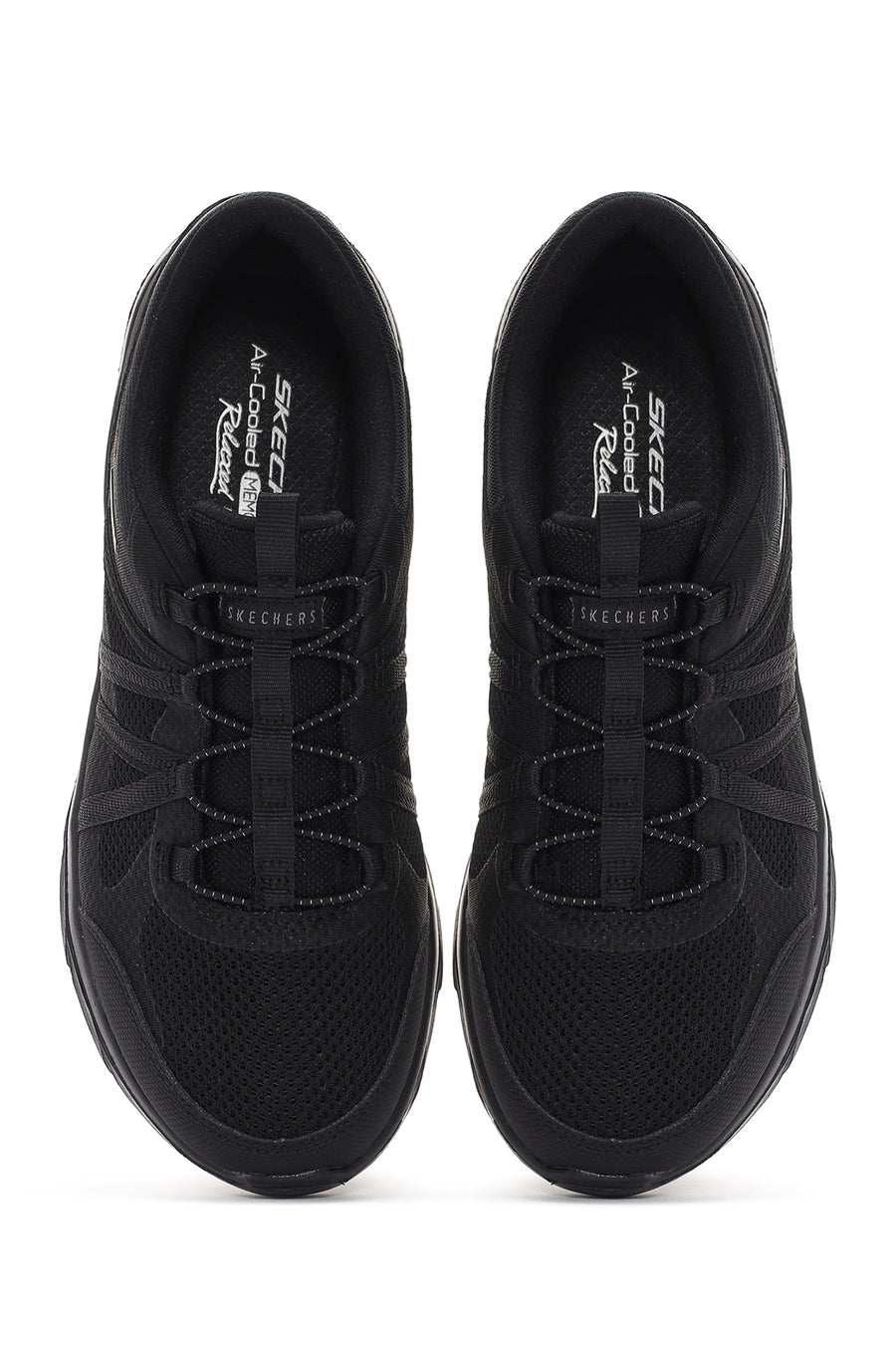 Skechers Women's Black D'lux Comfort - Surreal Fabric Sneaker