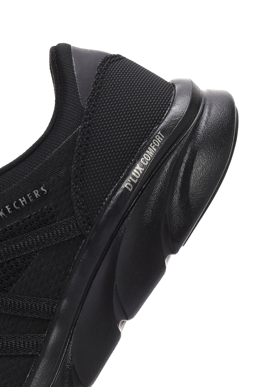 Skechers Women's Black D'lux Comfort - Surreal Fabric Sneaker