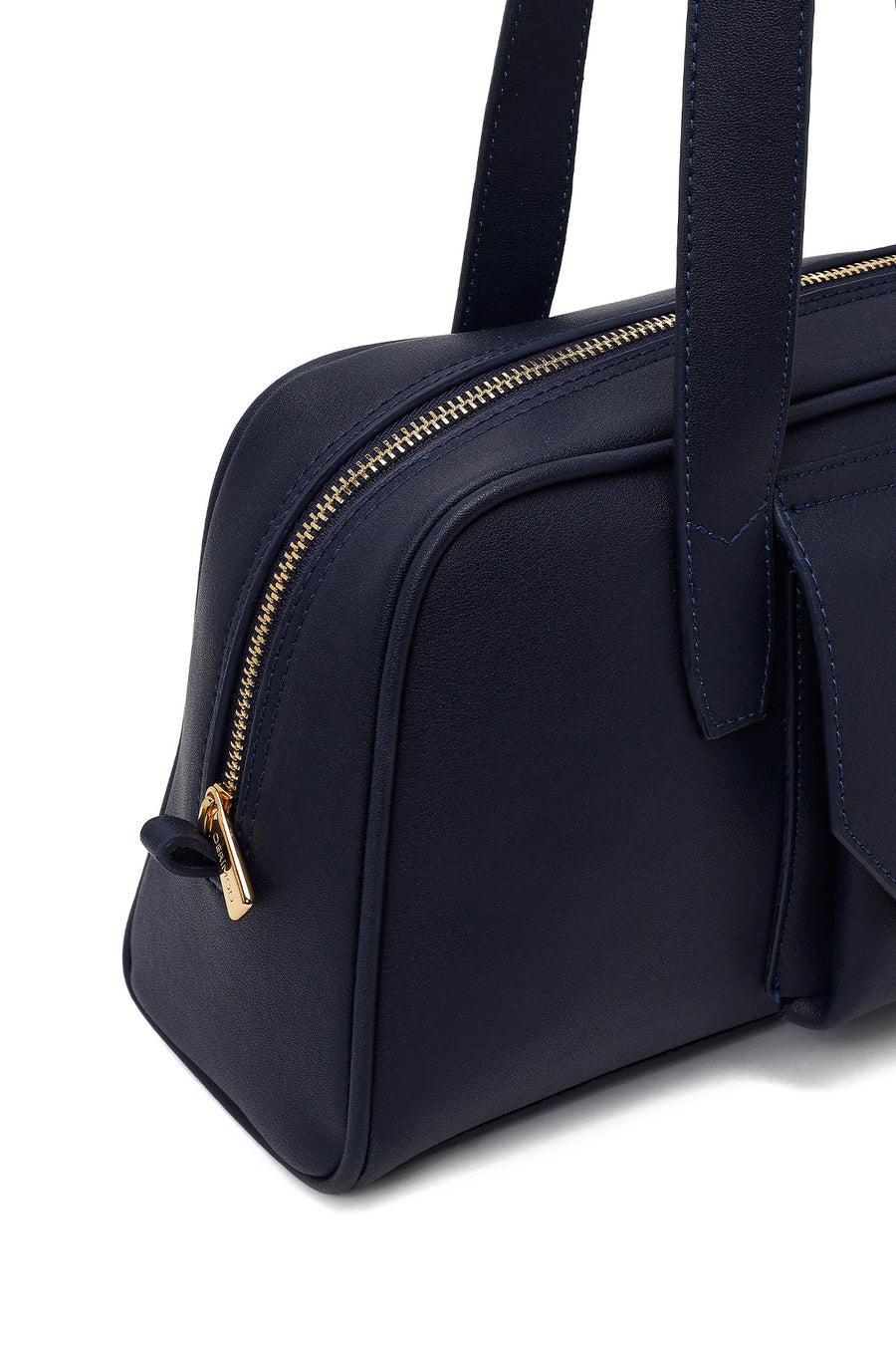 Woman Navy Blue Classic Shoulder Bag