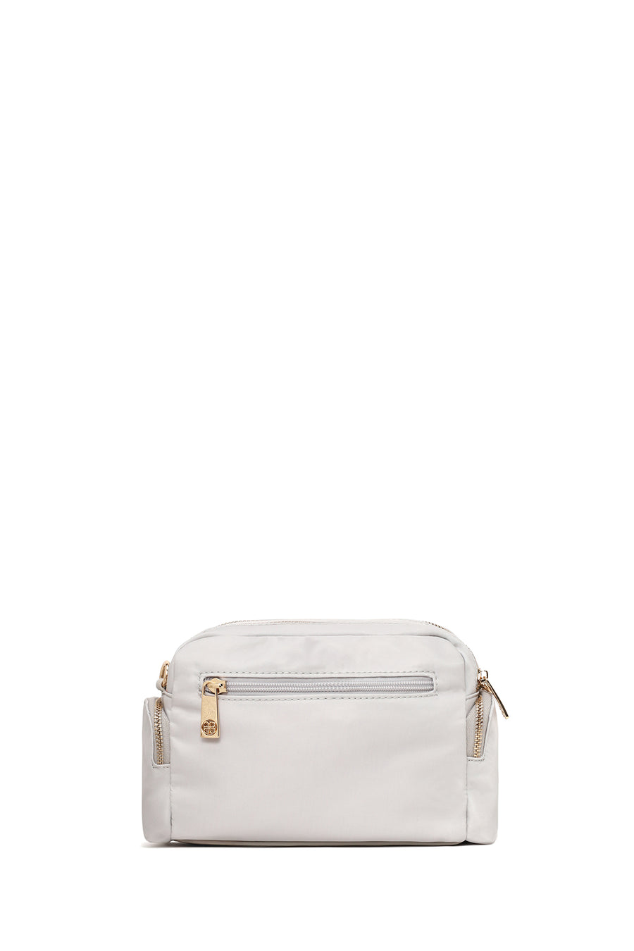 Woman Gray Fabric Mini Crossbody Bag