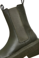 Women's Chelsea Leather Boots | Derimod