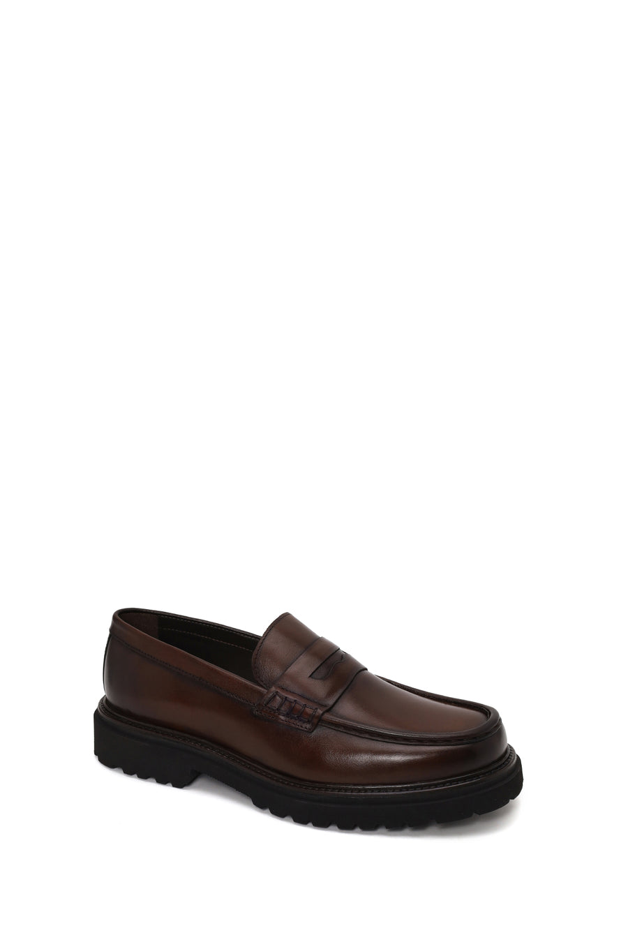Male Brown Leather Casual Loafer