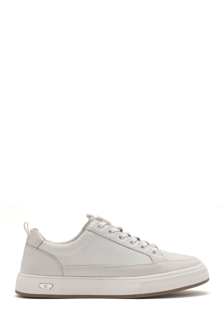 Male White Lace-Up Leather Sneaker 26SFD693414 | Derimod