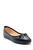 Women's Bow Leather Ballerinas | Derimod