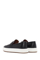 Men's Black Leather Loafer | Derimod