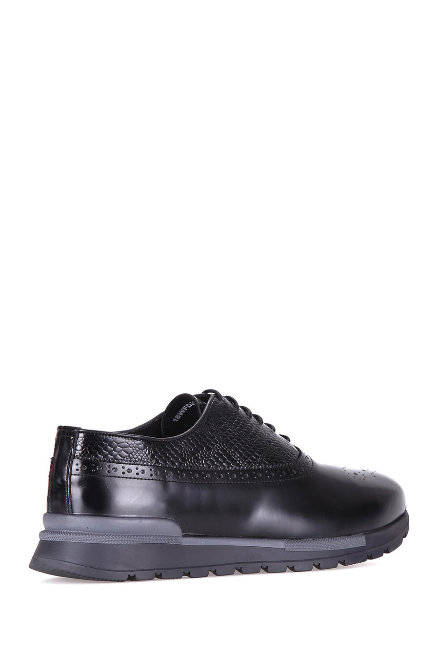 Crocodile Patterned Men's Leather Shoes