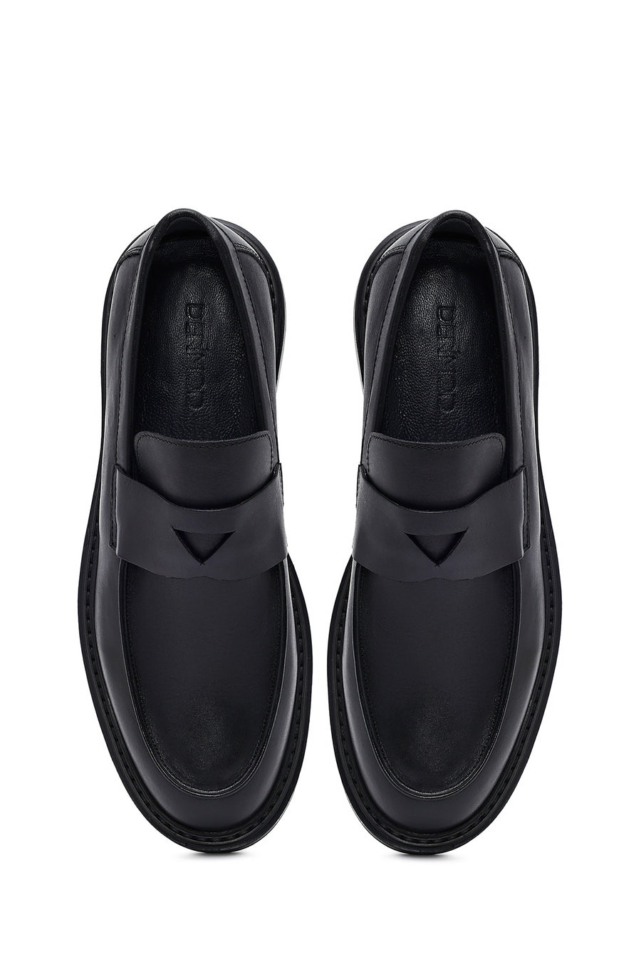 Erkek Siyah Deri Casual Loafer