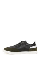 Men's Khaki Leather Sneaker | Derimod