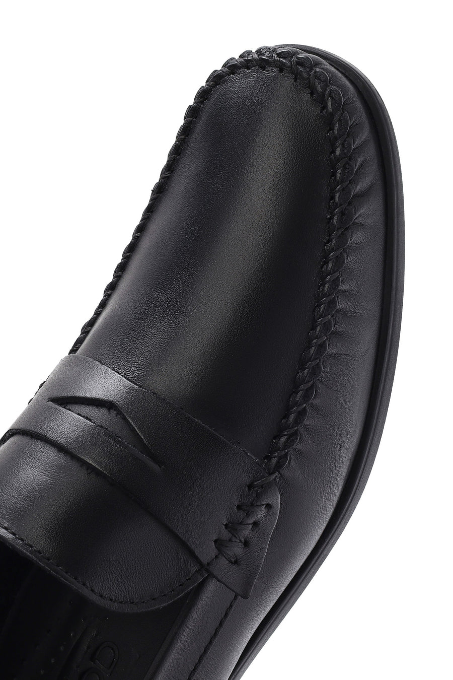 Men's Black Leather Casual Loafer