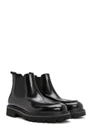 Men's Black Leather Boots | Derimod