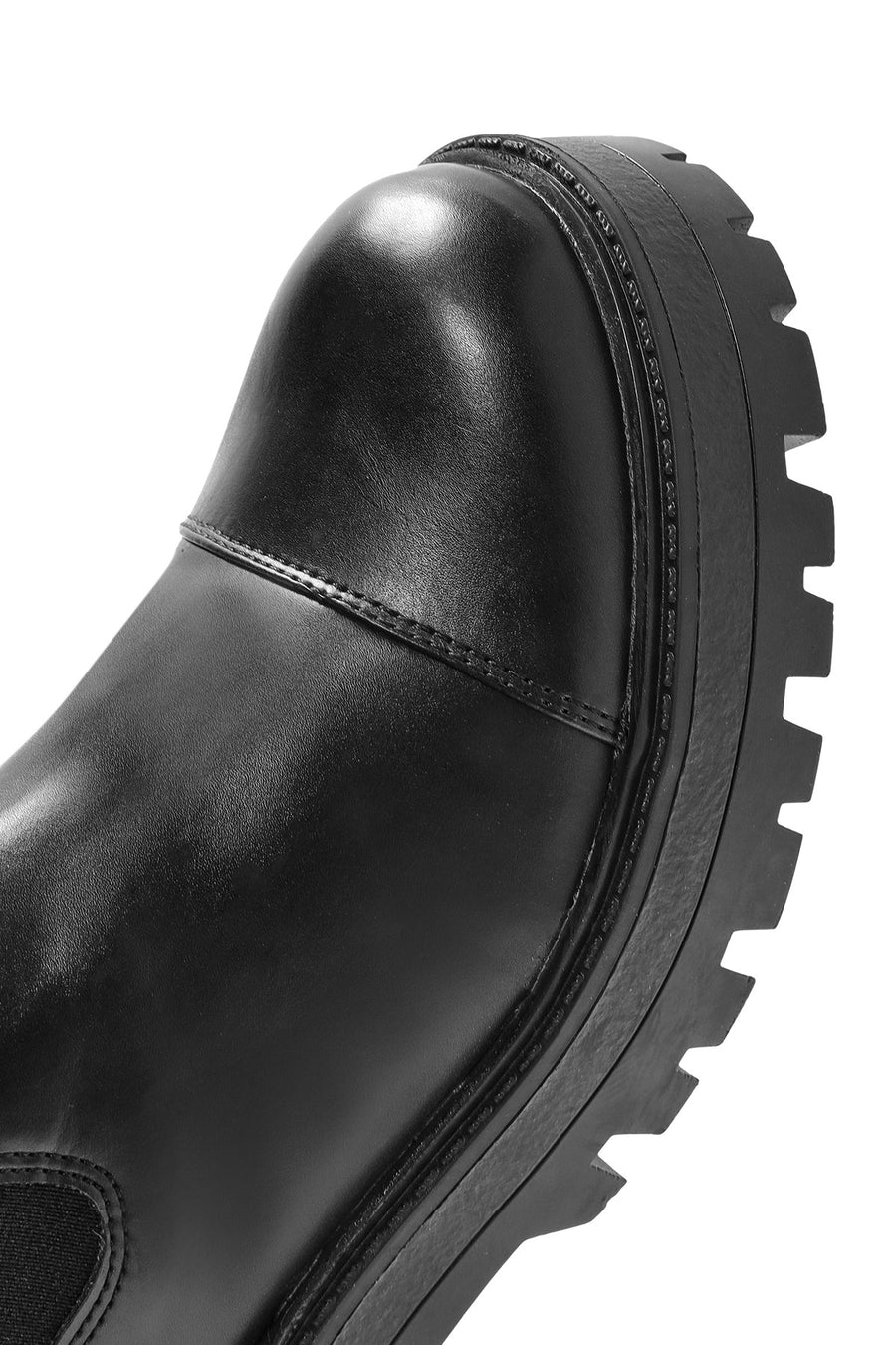 Women's Black Leather Chelsea Boots