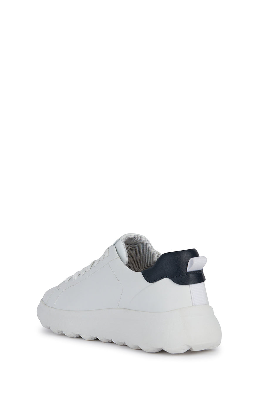 Geox Erkek Beyaz Spherica Ec4.1 Bağcıklı Deri Spor Sneaker