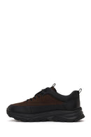 Male Brown Lace-Up Thick-Soled Leather Casual Sneaker | Derimod