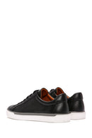 Men's Black Lace-up Leather Sneaker | Derimod