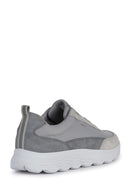 Geox Men's Gray Spherica Lace-up Fabric Sneaker | Derimod