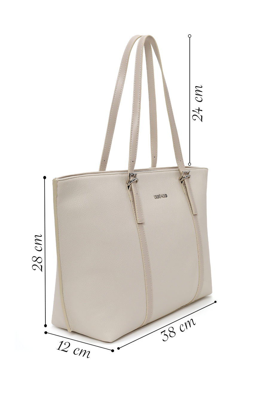 Woman Cream Classic Shoulder Bag