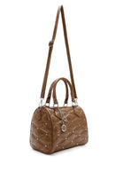 Women's Mink Long Strap Accessory Quilted Patterned Handbag | Derimod