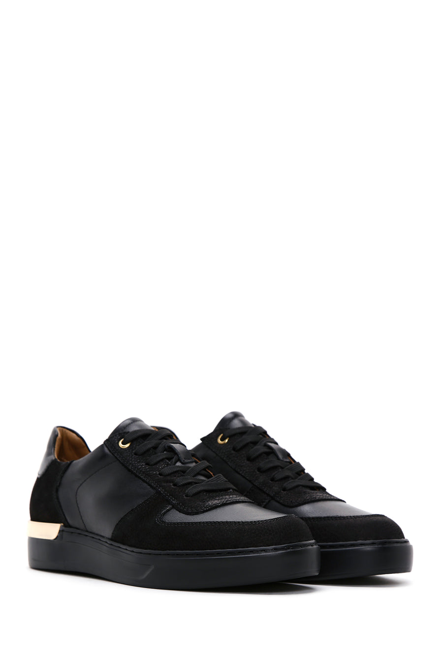 Men's Black Leather Sneaker