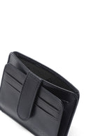 Men's Navy Blue Leather Card Holder | Derimod