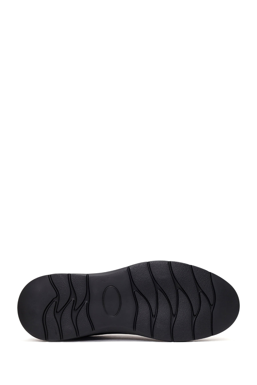 Male Black Lace-Up Leather Sneaker