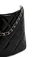 Women's Black Long Strap Quilted Handbag | Derimod