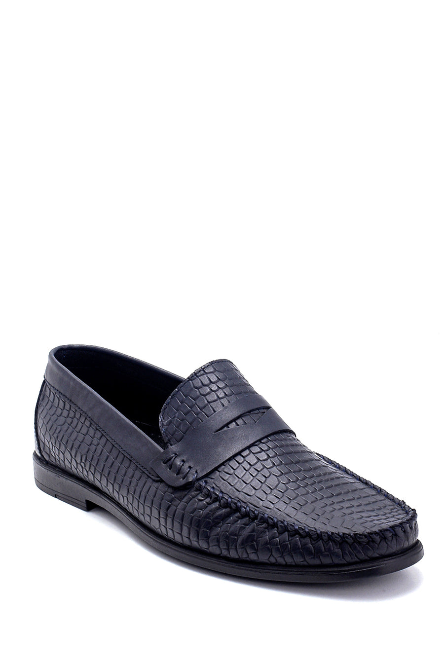 Men's Leather Printed Loafer