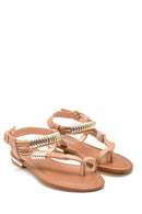 Kadın Parmak Arası Detaylı Casual Sandalet | Derimod