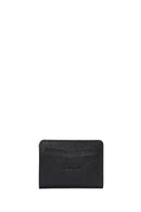 Men's Black Faux Leather Card Holder | Derimod