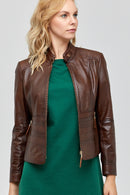 Daisy Women's Leather Jacket | Derimod