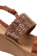 Women's Tan Thick Soled Sandals | Derimod