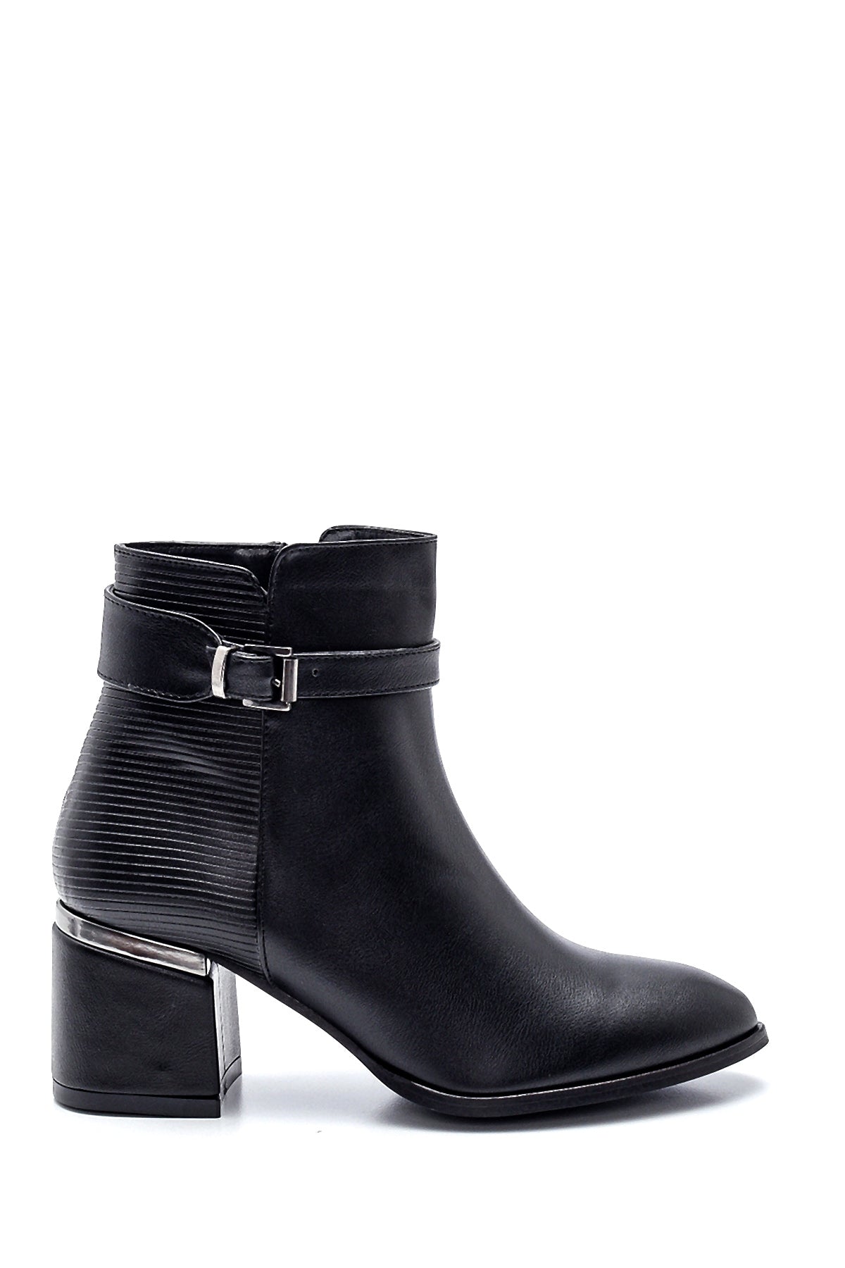 Women's Zippered Heeled Boots 20WFE194414 | Derimod