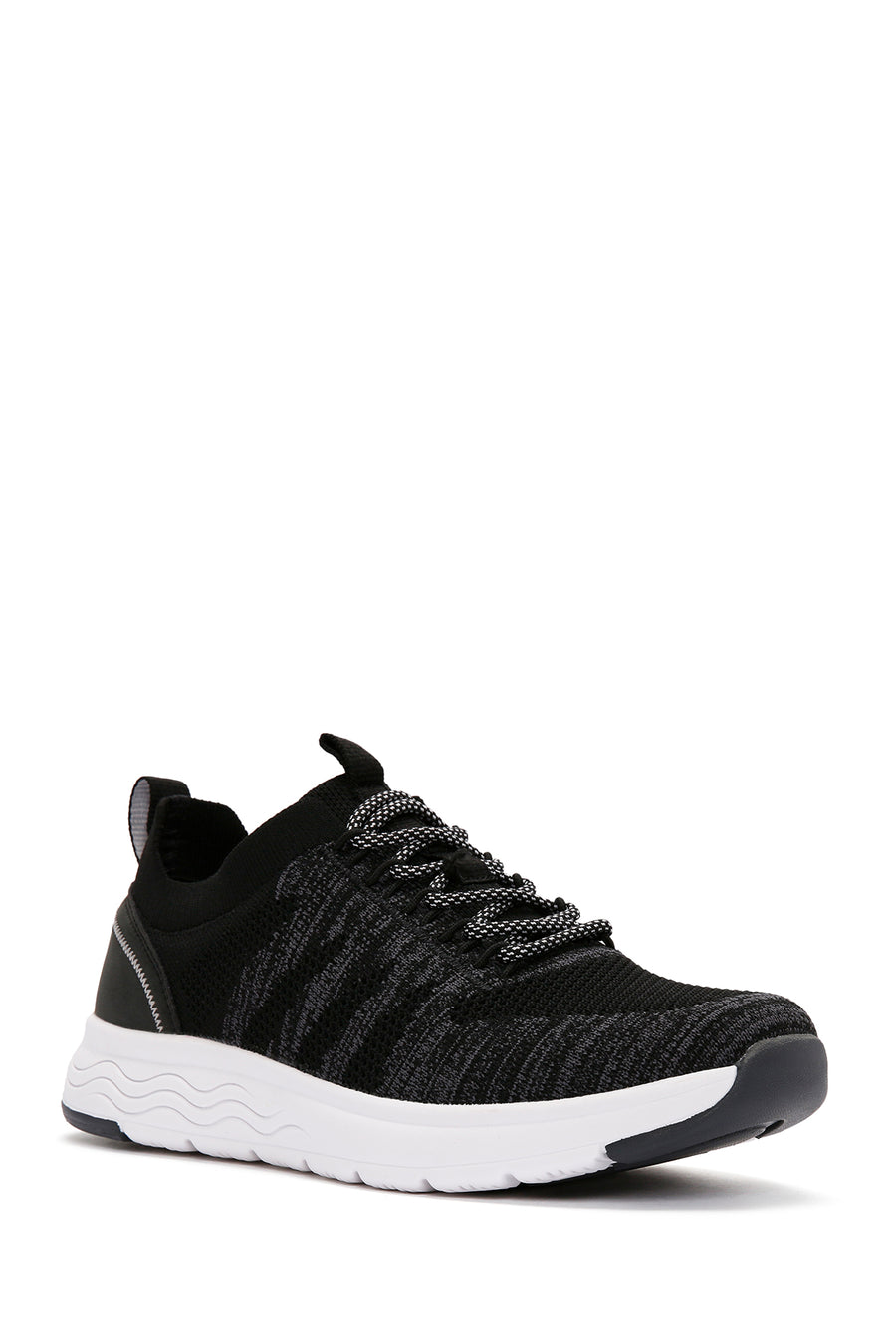 Derimod Zero Men's Black Lace-Up Thick Soled Fabric Sneaker