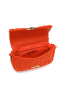 Kadın Turuncu Peluş Çapraz Çanta | Derimod