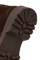 Women's Brown Suede Leather Boots | Derimod