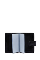 Men's Black Leather Card Holder | Derimod