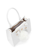 Women's White Long Strap Handbag with Accessory Detail | Derimod
