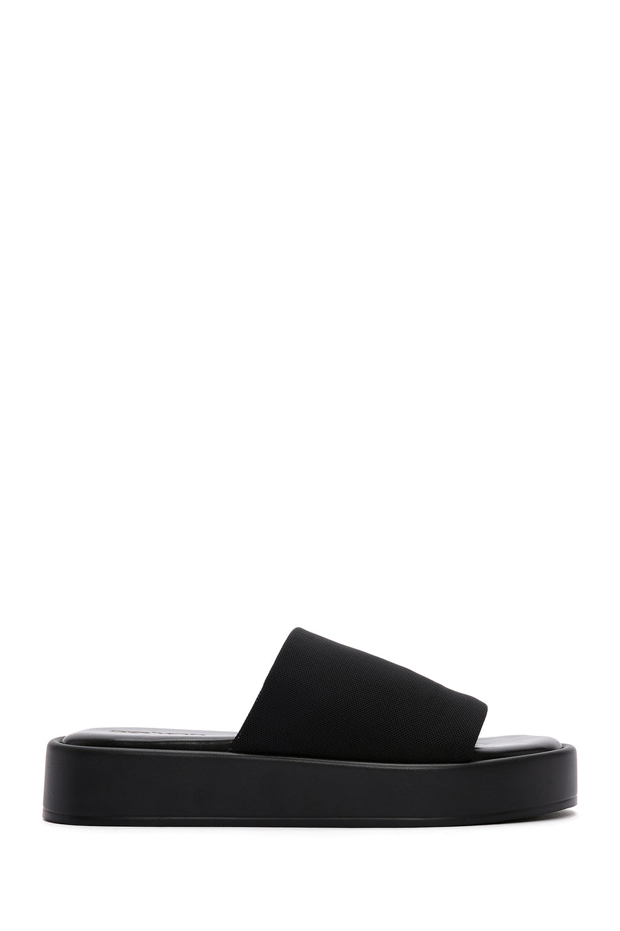 Women's Black Thick Soled Slippers 24SFE48036F | Derimod