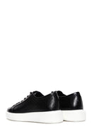 Men's Black Leather Thick Soled Sneaker | Derimod